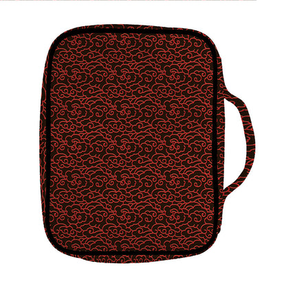 Chinese Cloud Pattern Print Front Pocket Bible Bag