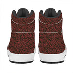 Chinese Cloud Pattern Print High Top Leather Sneakers