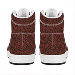 Chinese Cloud Pattern Print High Top Leather Sneakers