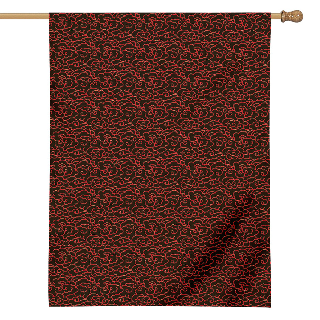 Chinese Cloud Pattern Print House Flag