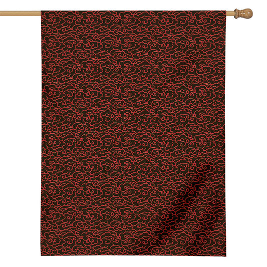 Chinese Cloud Pattern Print House Flag