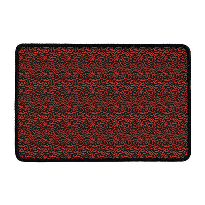 Chinese Cloud Pattern Print Kitchen Mat