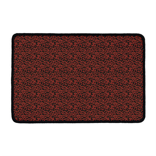 Chinese Cloud Pattern Print Kitchen Mat