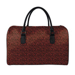 Chinese Cloud Pattern Print Leather Duffle Bag