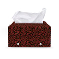 Chinese Cloud Pattern Print Leather Tissue Box Cover