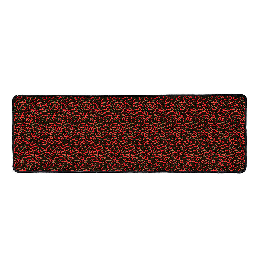 Chinese Cloud Pattern Print Long Kitchen Mat
