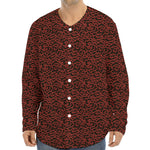 Chinese Cloud Pattern Print Long Sleeve Baseball Jersey