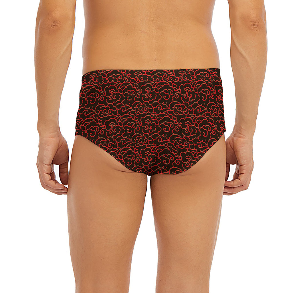 Chinese Cloud Pattern Print Men's Briefs