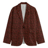 Chinese Cloud Pattern Print Men's Cotton Blazer