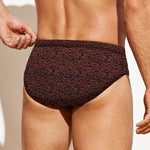 Chinese Cloud Pattern Print Men's Swim Briefs