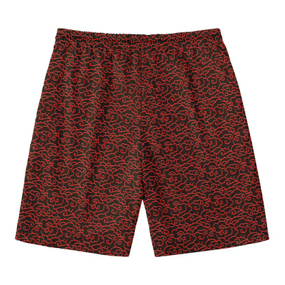 Chinese Cloud Pattern Print Men's Swim Trunks