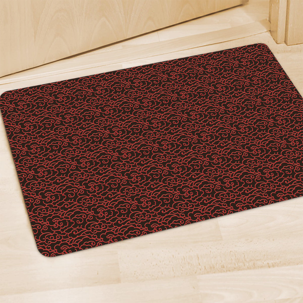 Chinese Cloud Pattern Print Polyester Doormat
