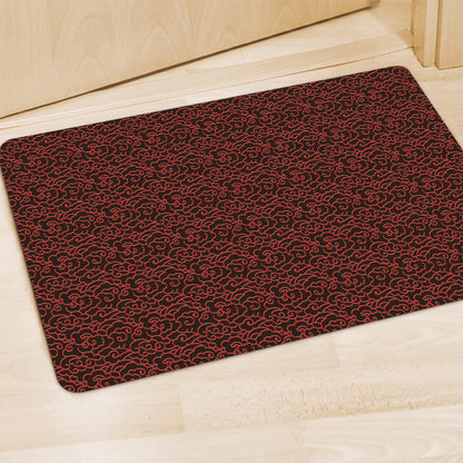 Chinese Cloud Pattern Print Polyester Doormat