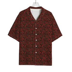 Chinese Cloud Pattern Print Rayon Hawaiian Shirt