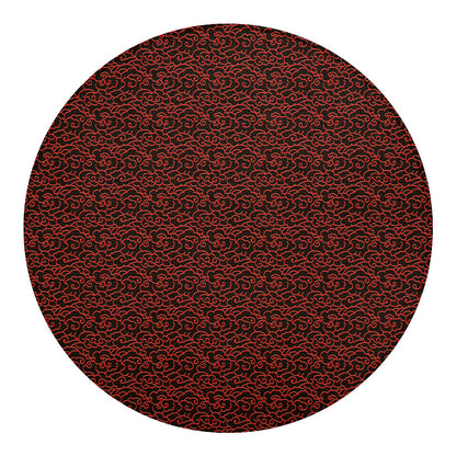 Chinese Cloud Pattern Print Round Blanket