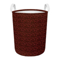 Chinese Cloud Pattern Print Round Laundry Basket