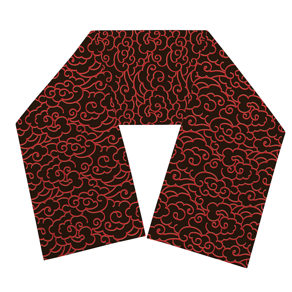 Chinese Cloud Pattern Print Scarf