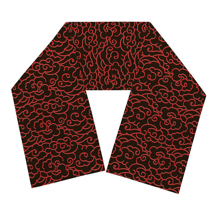 Chinese Cloud Pattern Print Scarf