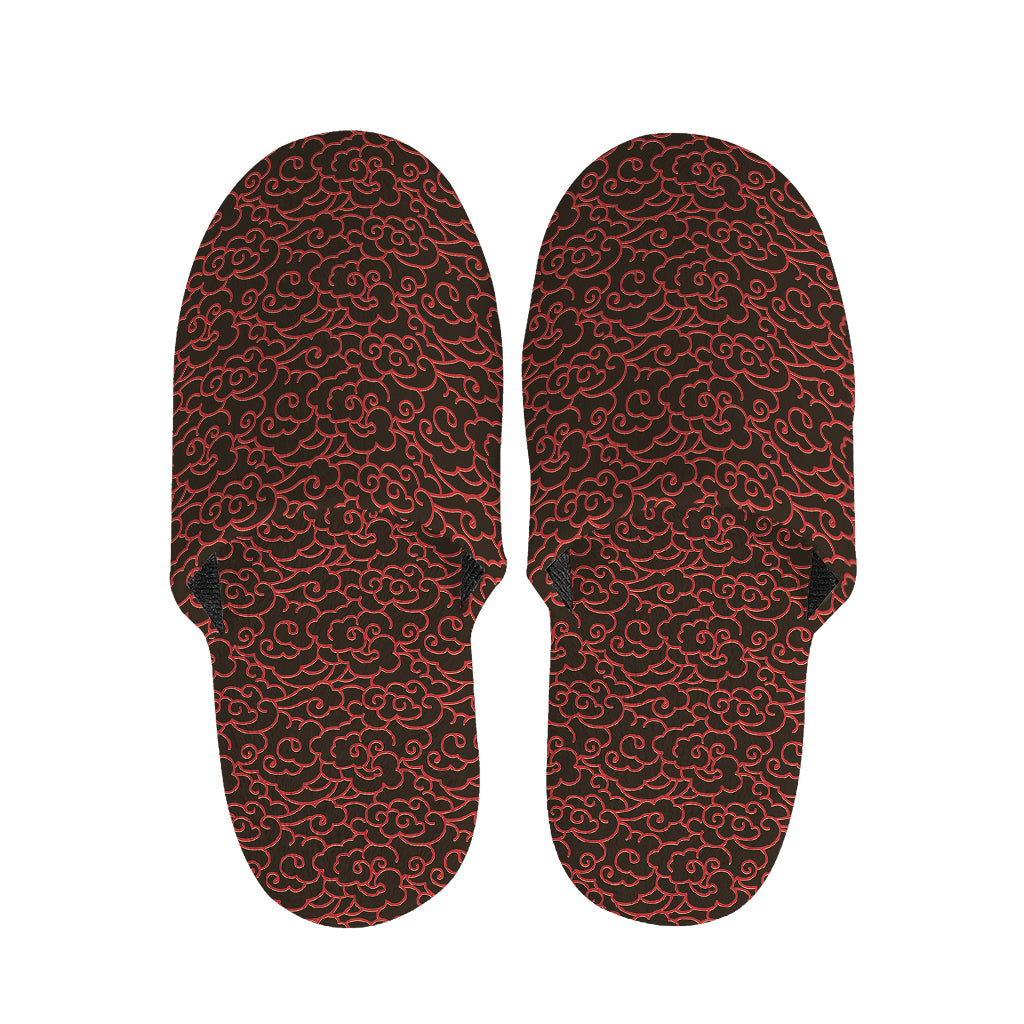 Chinese Cloud Pattern Print Slippers