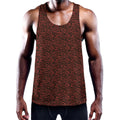 Chinese Cloud Pattern Print Men's Workout Tank Top