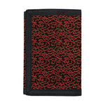 Chinese Cloud Pattern Print Trifold Wallet