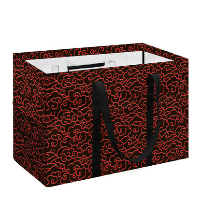 Chinese Cloud Pattern Print Utility Tote Bag