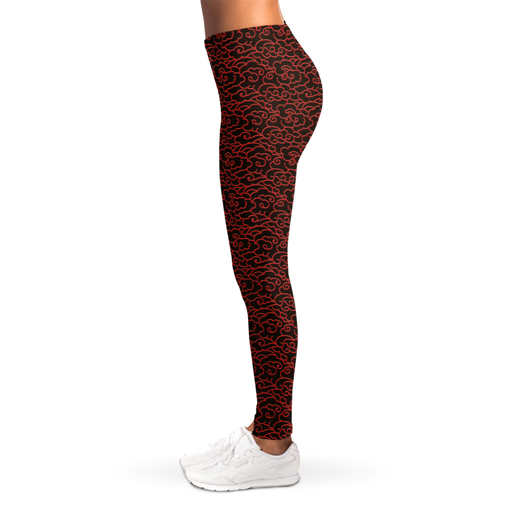 Chinese Cloud Pattern Print Women's Leggings