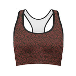 Chinese Cloud Pattern Print Women's Sports Bra