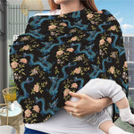 Chinese Dragon And Flower Pattern Print Baby Seat Cover