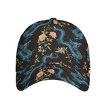Chinese Dragon And Flower Pattern Print Baseball Cap