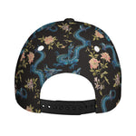 Chinese Dragon And Flower Pattern Print Baseball Cap