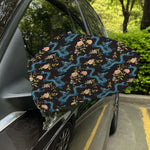 Chinese Dragon And Flower Pattern Print Car Side Mirror Covers
