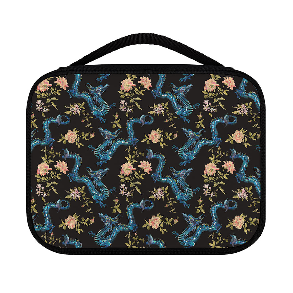 Chinese Dragon And Flower Pattern Print Classic Bible Case