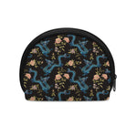 Chinese Dragon And Flower Pattern Print Coin Purse