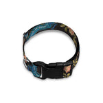 Chinese Dragon And Flower Pattern Print Dog Collar