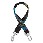 Chinese Dragon And Flower Pattern Print Dog Seat Belt
