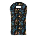 Chinese Dragon And Flower Pattern Print Double Neoprene Wine Tote