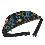 Chinese Dragon And Flower Pattern Print Fanny Pack