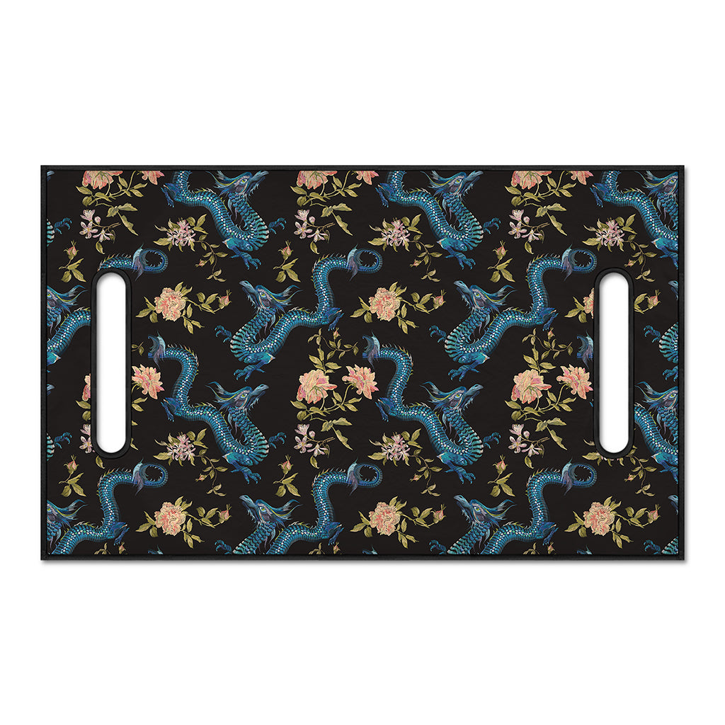 Chinese Dragon And Flower Pattern Print Golf Cart Seat Cover