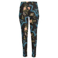 Chinese Dragon And Flower Pattern Print High-Waisted Pocket Leggings