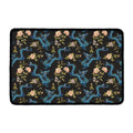 Chinese Dragon And Flower Pattern Print Kitchen Mat
