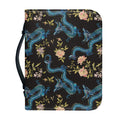 Chinese Dragon And Flower Pattern Print Leather Bible Cover
