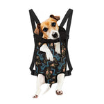 Chinese Dragon And Flower Pattern Print Pet Carrier Backpack
