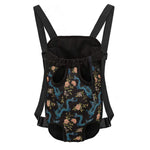 Chinese Dragon And Flower Pattern Print Pet Carrier Backpack