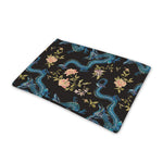 Chinese Dragon And Flower Pattern Print Pet Cooling Mat Cover