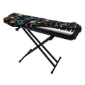 Chinese Dragon And Flower Pattern Print Piano Keyboard Cover
