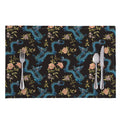 Chinese Dragon And Flower Pattern Print Placemat