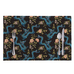 Chinese Dragon And Flower Pattern Print Placemat