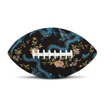 Chinese Dragon And Flower Pattern Print Rugby Ball