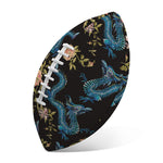 Chinese Dragon And Flower Pattern Print Rugby Ball